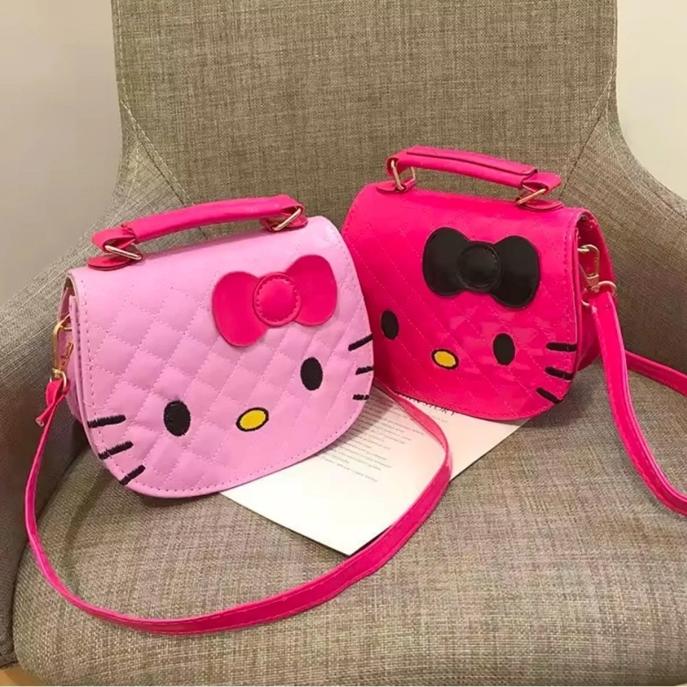 Hello Kitty Cutie Quilted Pink and Black Crossbody Mini Bag 💕